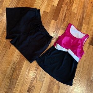 Swim suit separates-top and swim shorts